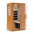 Infrared Sauna Home Sauna, Indoor Far Infrared Saunas for Home, 1 Person Canadian Hemlock Wooden Spa Room, 950W, Customized