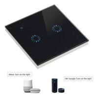 Smart Home Automation Wifi Switch 2 Gang Ewelink App Control for Smart Home System Smart Touch Switch 220V EU/UK Standard