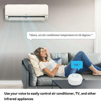 Smart Home Hub with Speaker | Universal Remote Control | with IR Blaster, Alexa Built-In | App/Voice Controller | for Alarm System, AVS Gateway