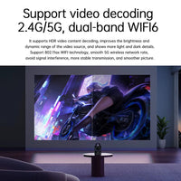 Smart Projector Battery+ Full HD 1080P Support 400ANSI BT5.0 Android Projector Auto Keystone Electric Focus Built-In Battery
