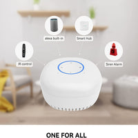 Smart Home Hub with Speaker | Universal Remote Control | with IR Blaster, Alexa Built-In | App/Voice Controller | for Alarm System, AVS Gateway