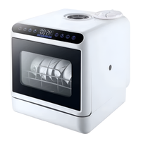 Automatic Portable Mini Dishwasher for Kitchen Home Hotels Cars-Smart Freestanding Electric with Plug Integrated Dishwasher