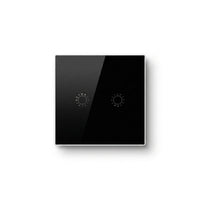 Smart Home Automation Wifi Switch 2 Gang Ewelink App Control for Smart Home System Smart Touch Switch 220V EU/UK Standard — Studio Shot