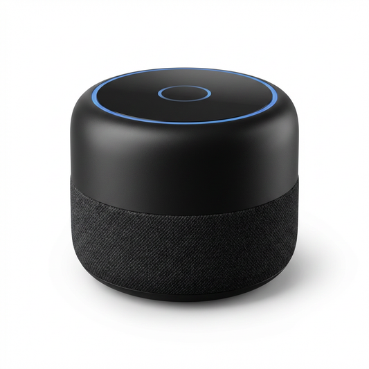 Smart Home Hub with Speaker | Universal Remote Control | with IR Blaster, Alexa Built-In | App/Voice Controller | for Alarm System, AVS Gateway — Studio Shot