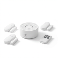 Wireless Wifi Smart Home Automation Security Alarm System with Door Sensor Motion Sensor Smart Life App Burglar Alarm Siren — Studio Shot