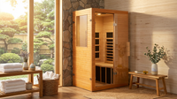 Infrared Sauna Home Sauna, Indoor Far Infrared Saunas for Home, 1 Person Canadian Hemlock Wooden Spa Room, 950W, Customized — Lifestyle